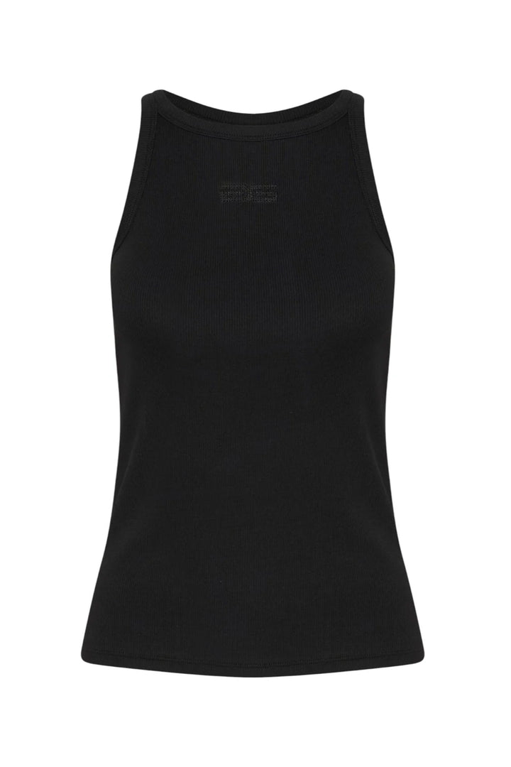 Gestuz Rhinestone Tank - Black