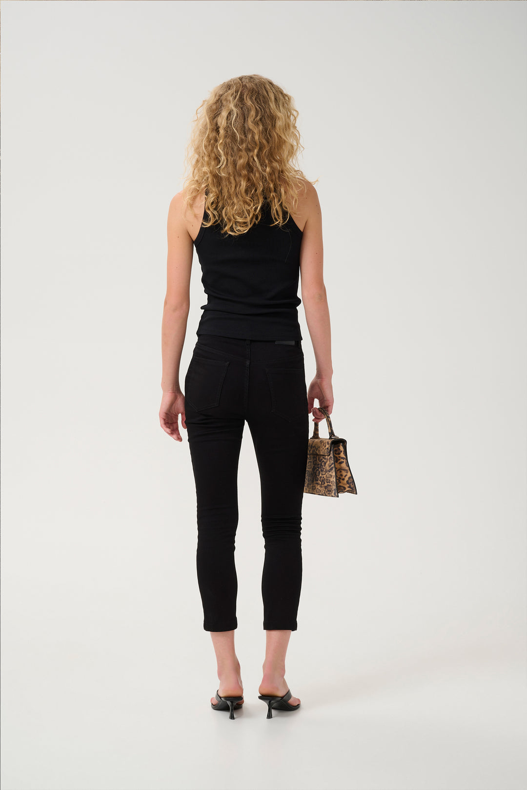 Gestuz Rhinestone Tank - Black