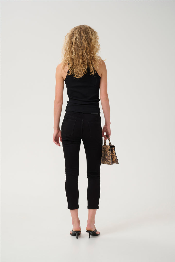 Gestuz Rhinestone Tank - Black