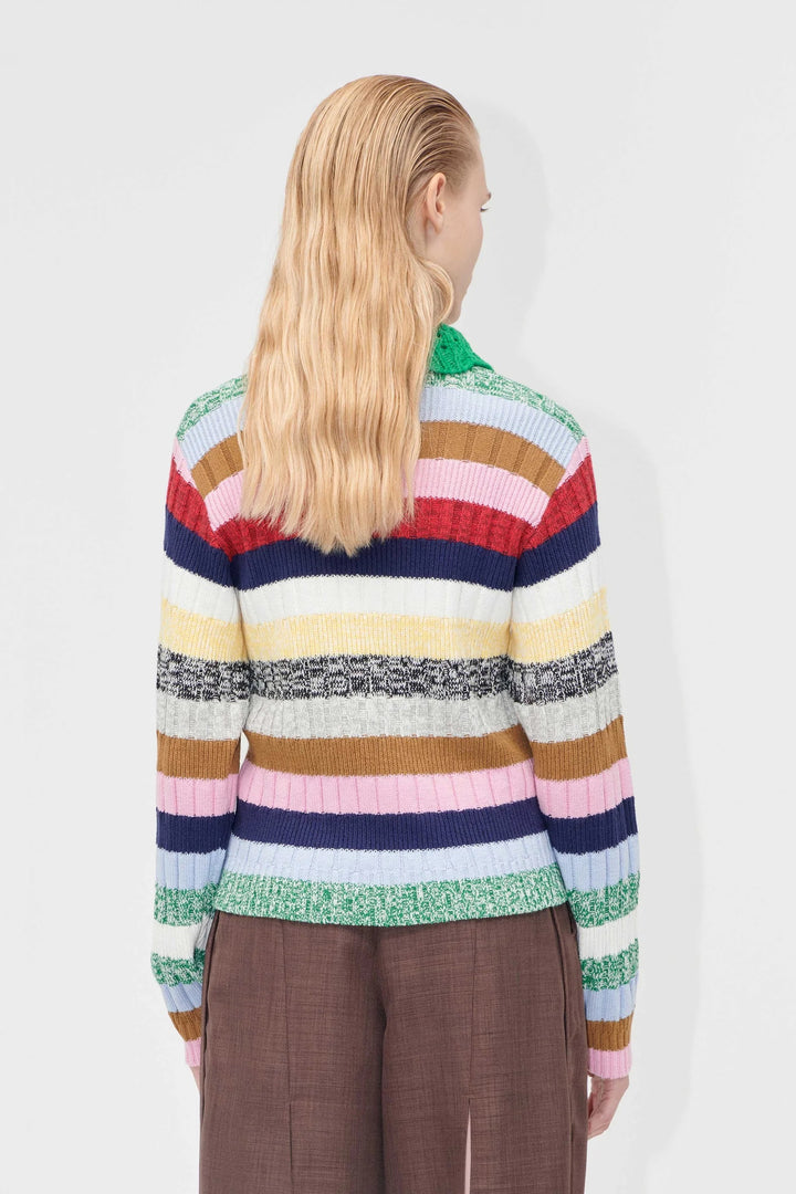 Stine Goya Polo Sweater - Stripe