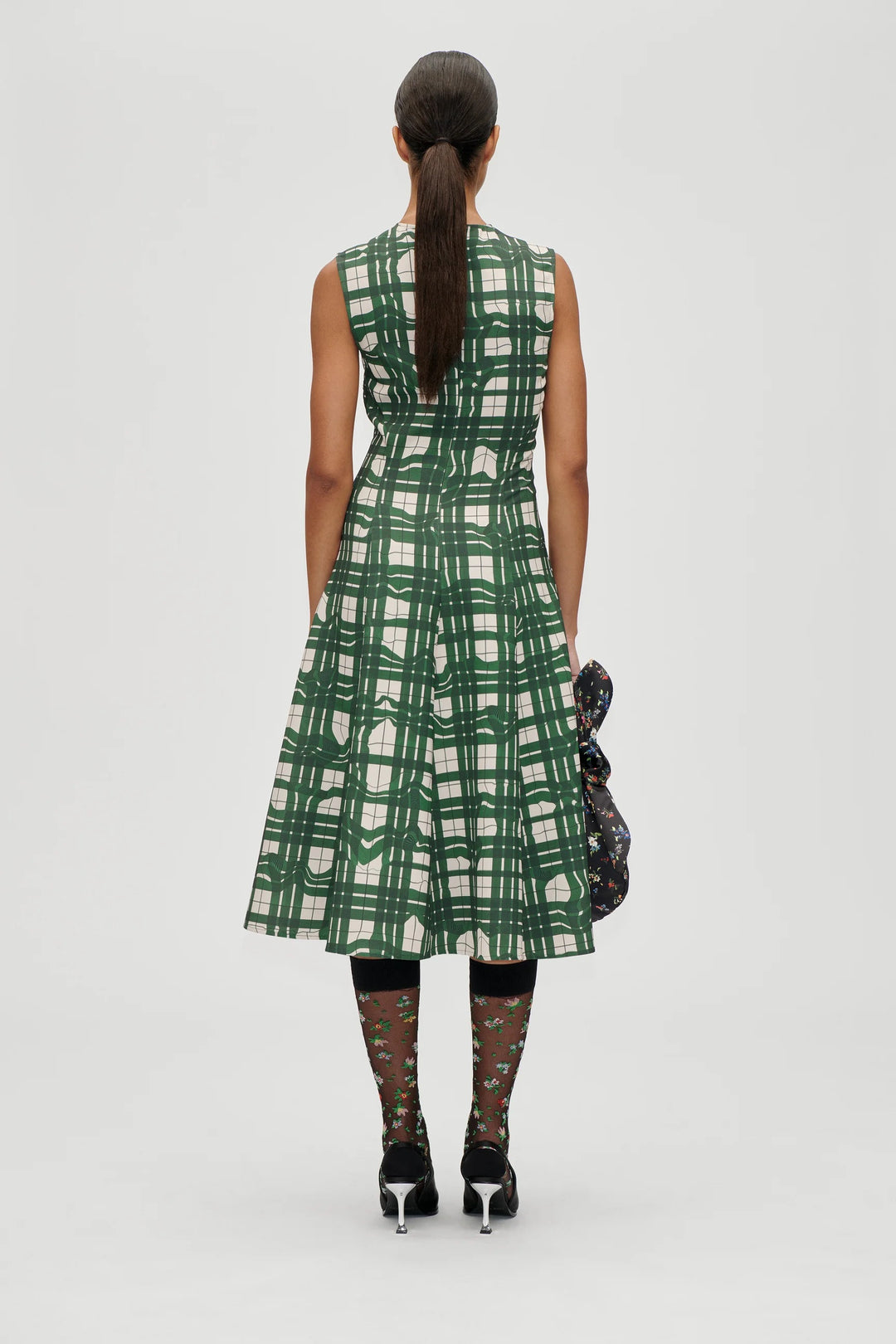 Stine Goya Gathered Midi - Green