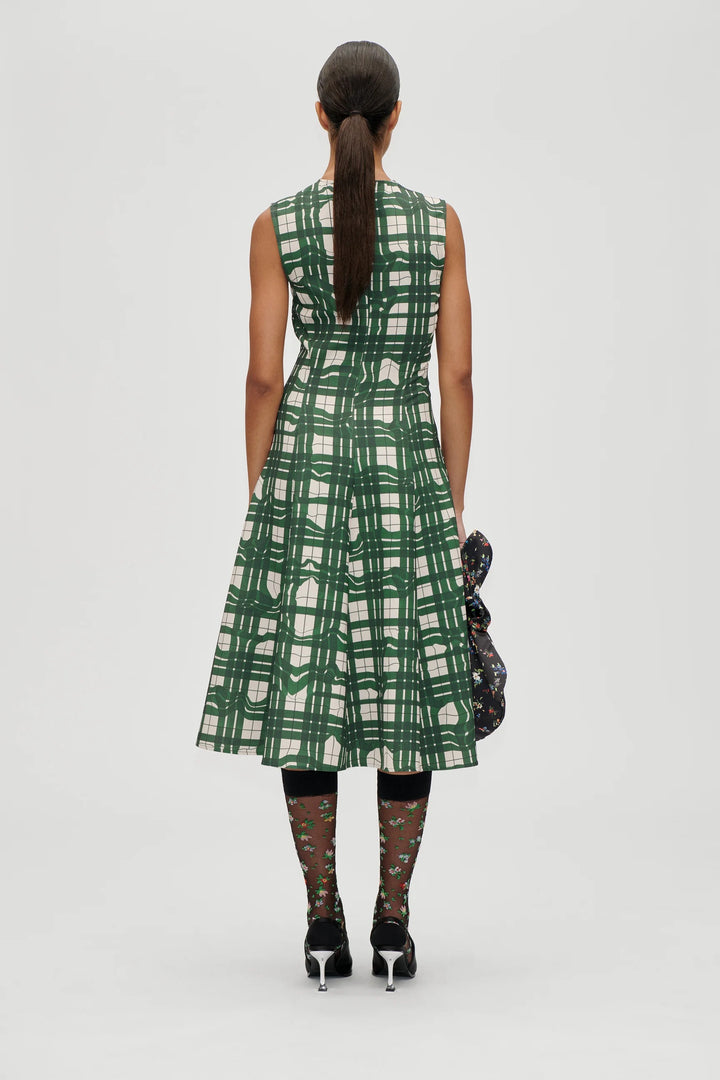 Stine Goya Gathered Midi - Green