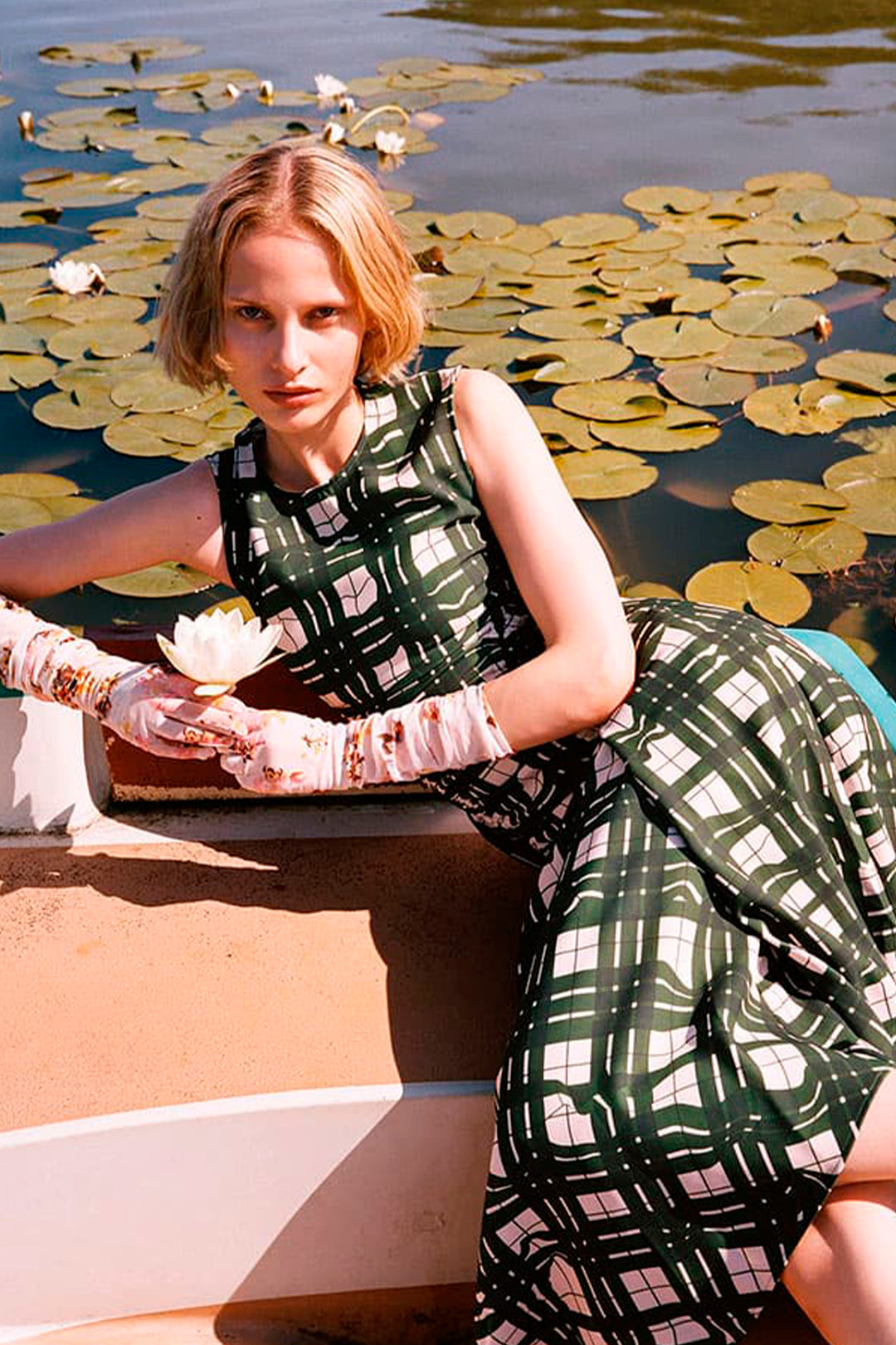 Stine Goya Gathered Midi - Green
