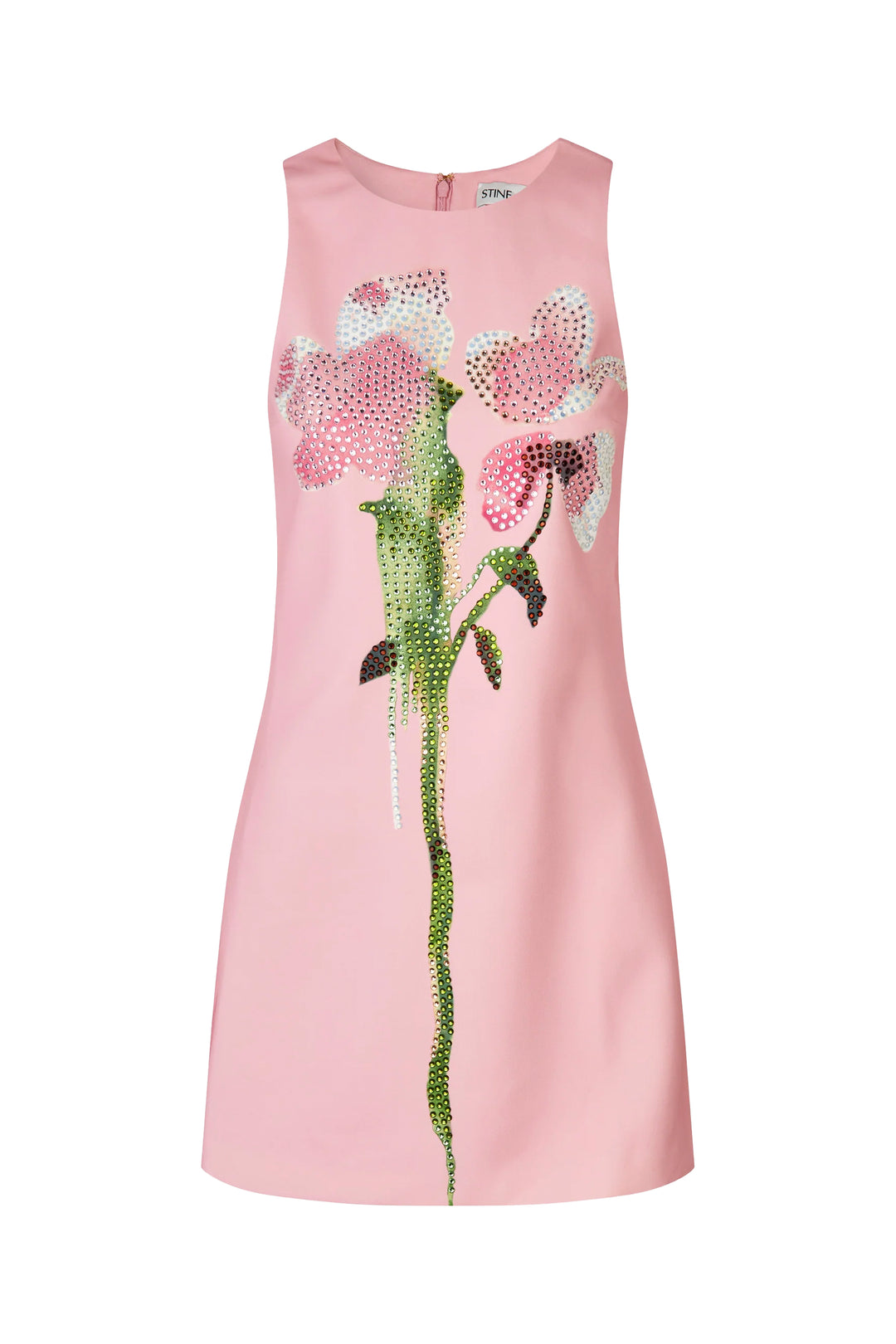 stine goya dress pink Stine Goya Front Placket Long Dress Cherries On A Paisley