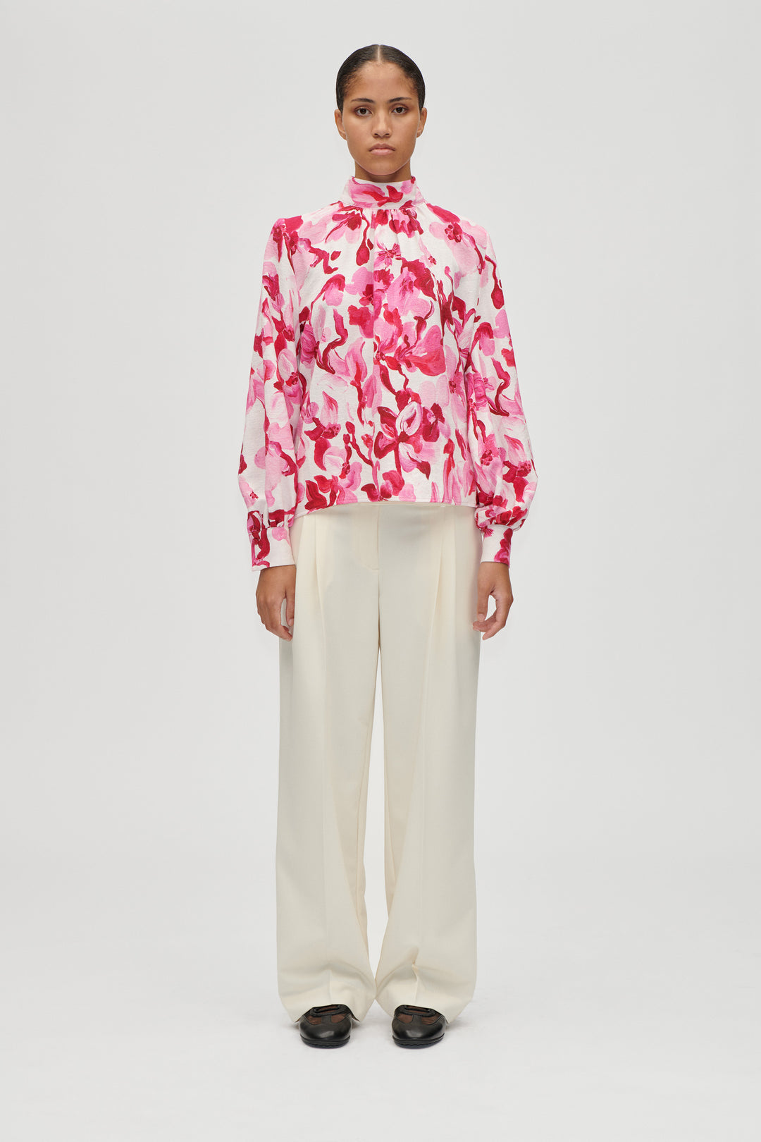 Stine Goya Gathered Top - Pink