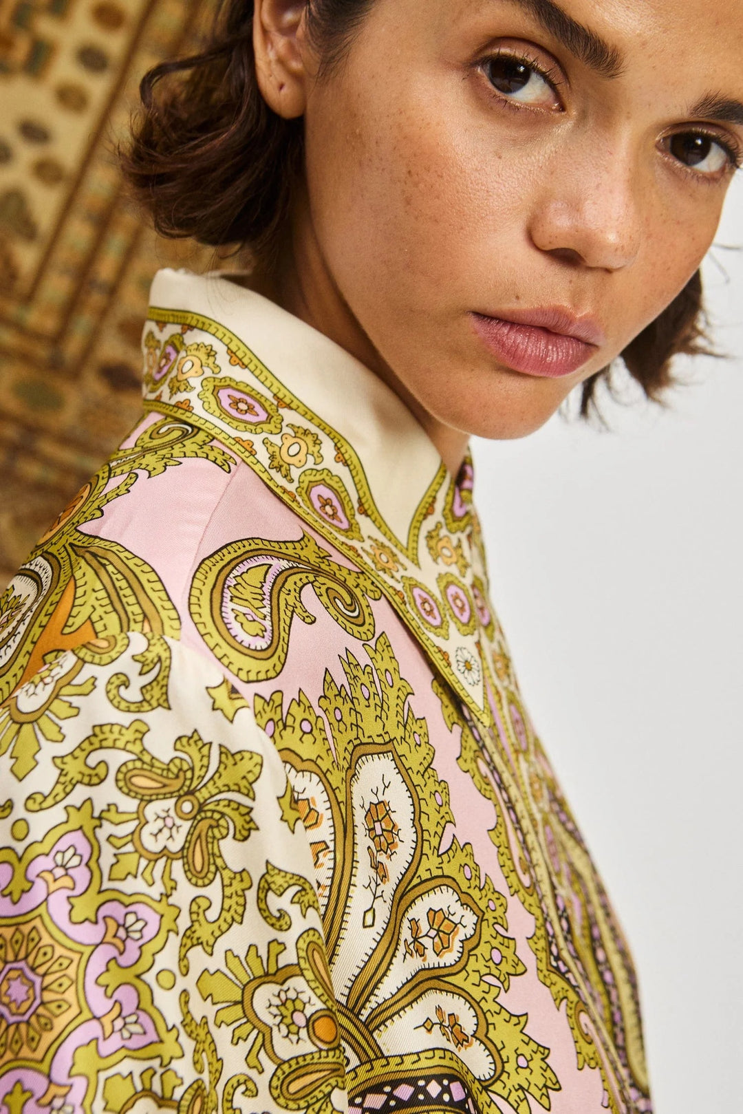 Alemais Clem Shirtdress - Multi Coloured