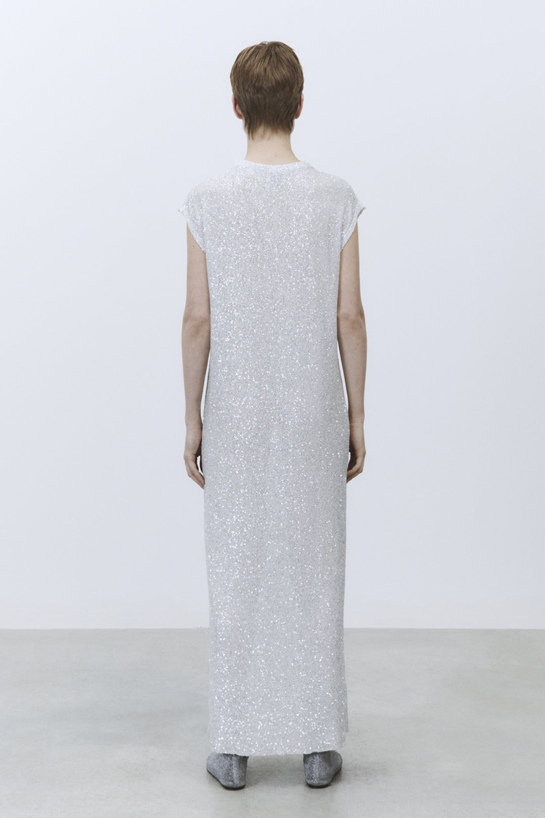 Alysi Pailette Dress - Silver