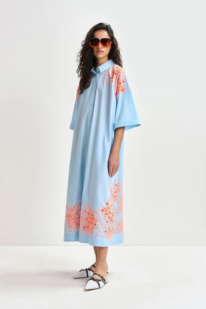 Essentiel Antwerp Hanchor Dress - Lake