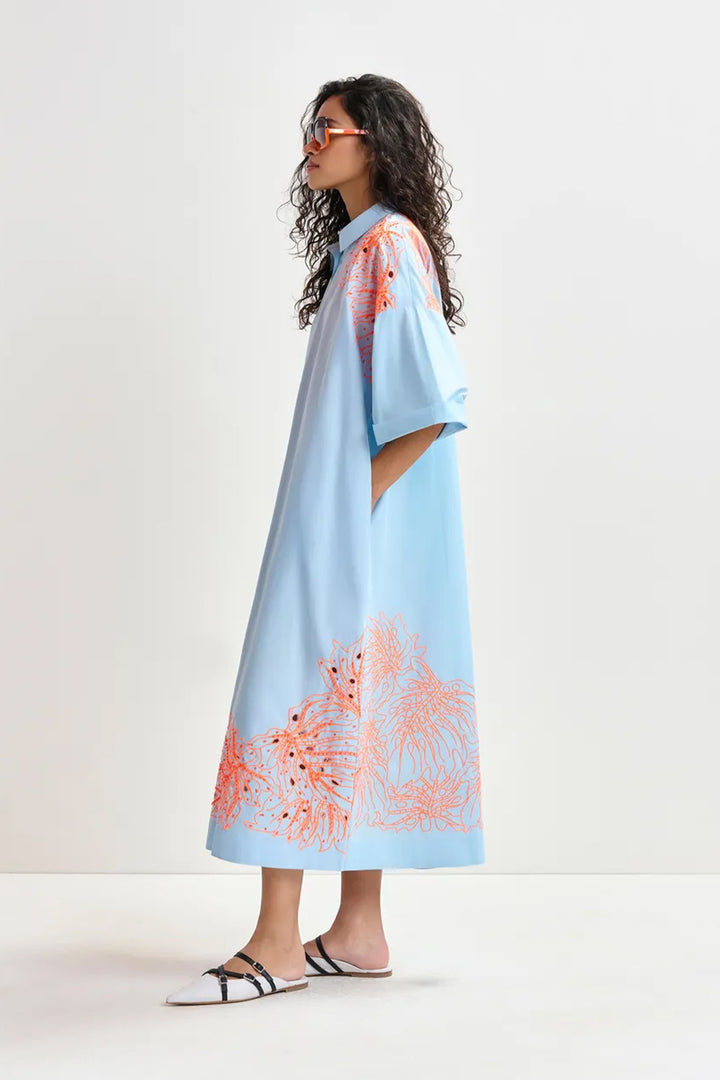 Essentiel Antwerp Hanchor Dress - Lake