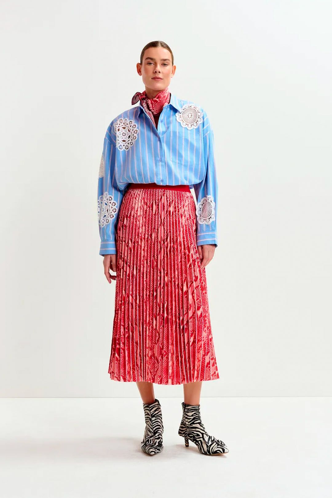 Essentiel Antwerp Indira Skirt - Red