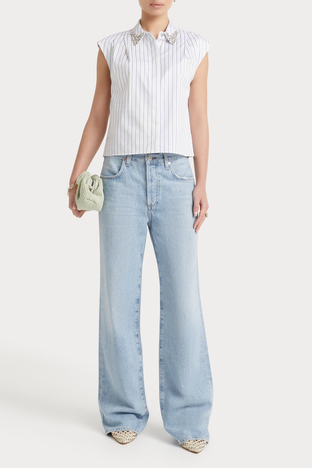 Husk Jewelled Top - Stripe