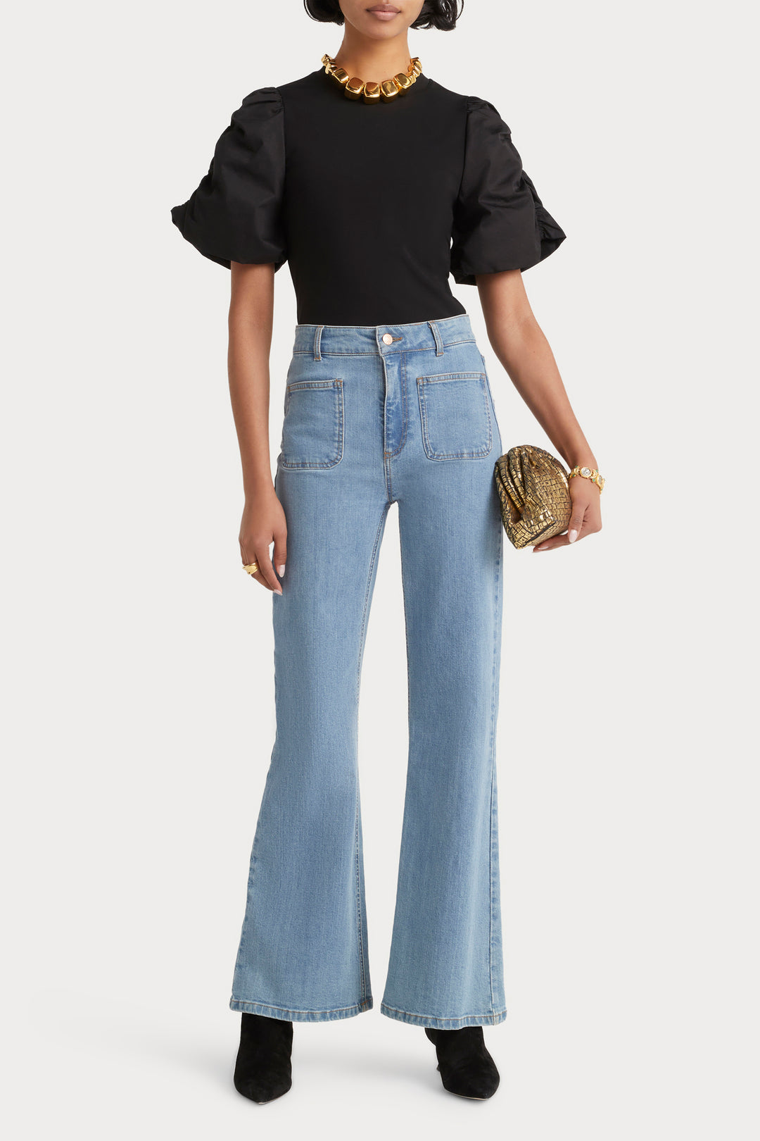 Husk Gabriela Tee - Black