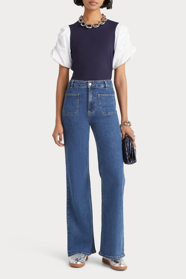Husk Gabriela Tee - Navy