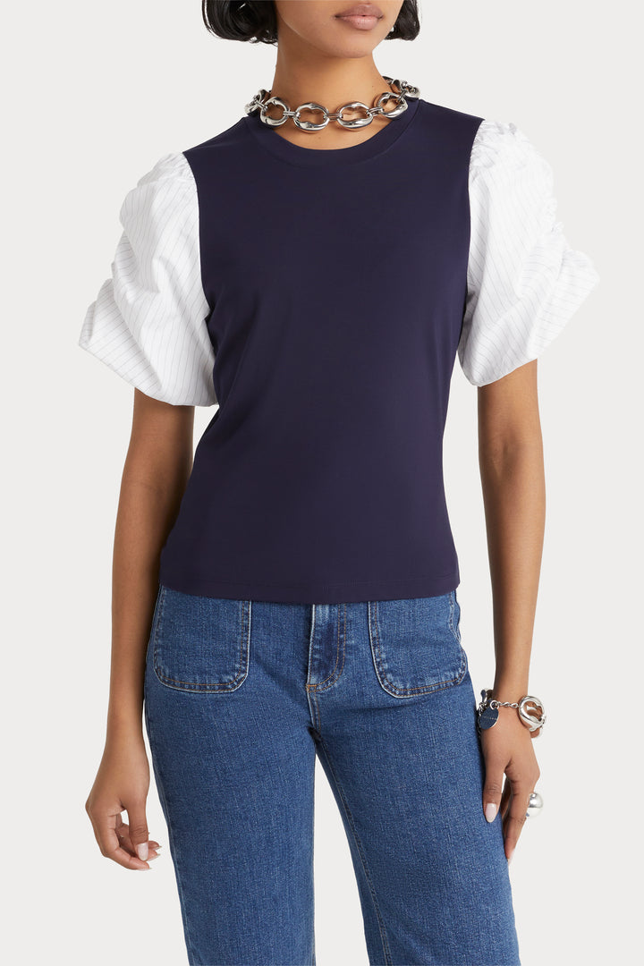 Husk Gabriela Tee - Navy