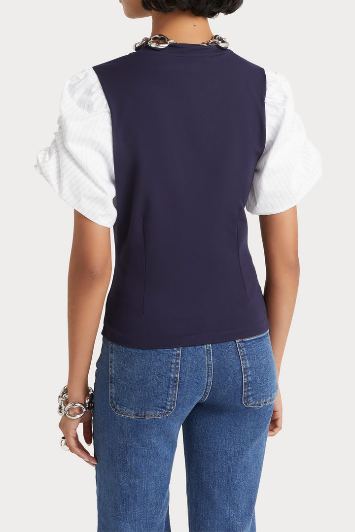 Husk Gabriela Tee - Navy