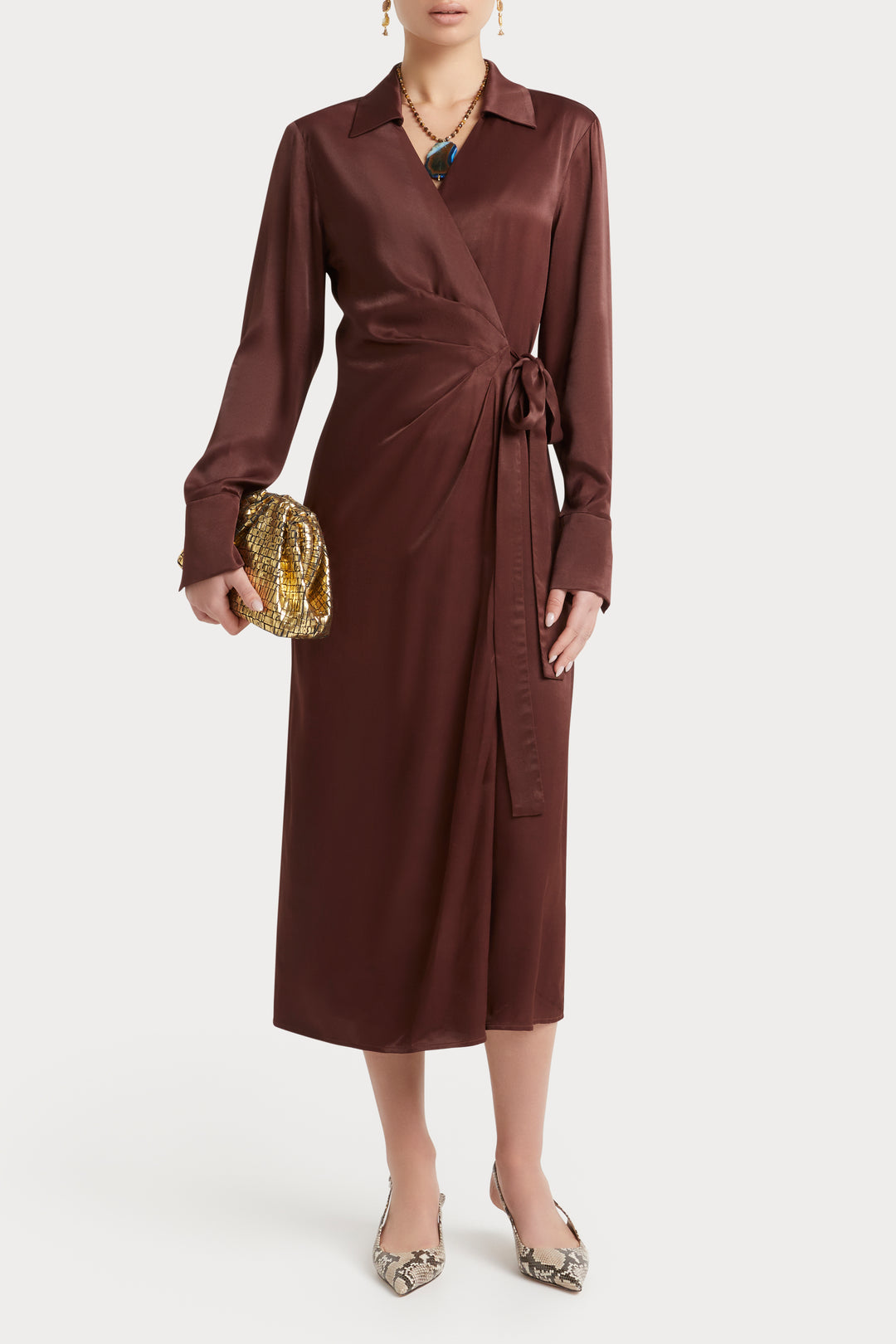 Husk Luna Dress - Chestnut