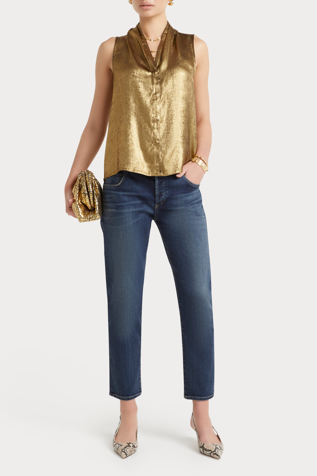 Husk Aurelia Top - Gold