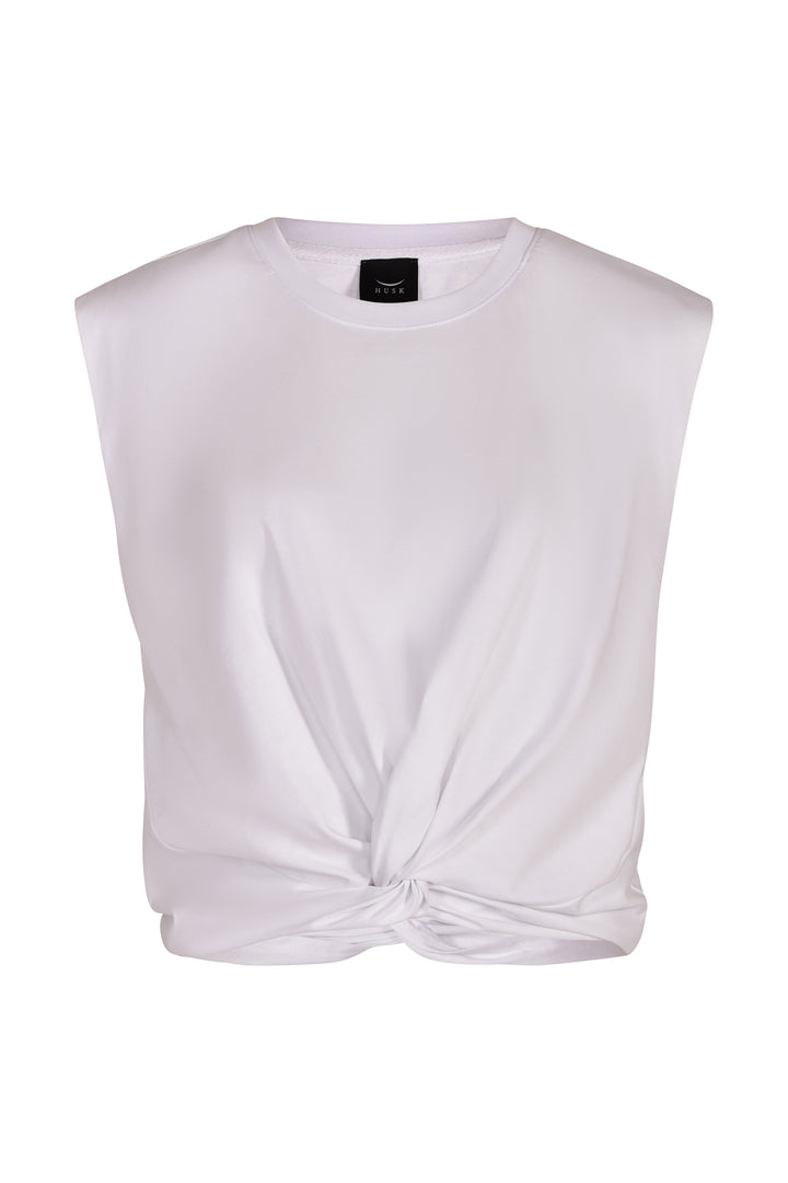 Husk Twist Tee - White
