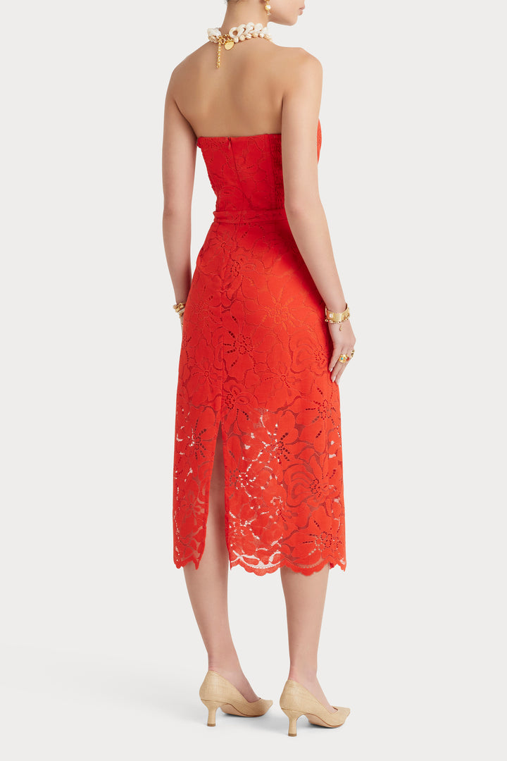Husk Camellia Dress - Red