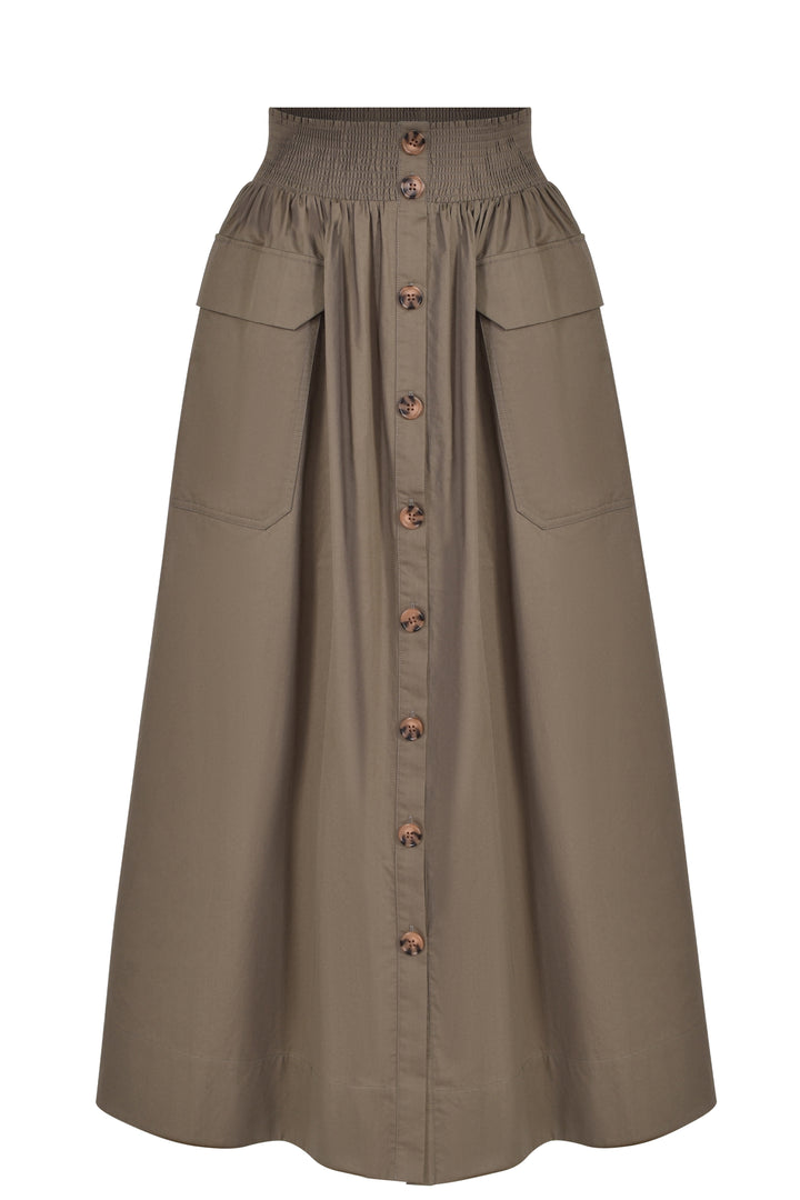 Husk Elodie Skirt - Khaki