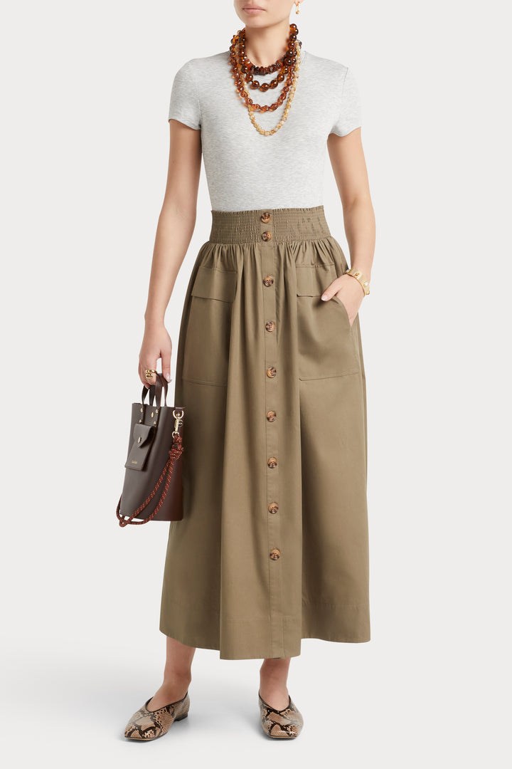 Husk Elodie Skirt - Khaki