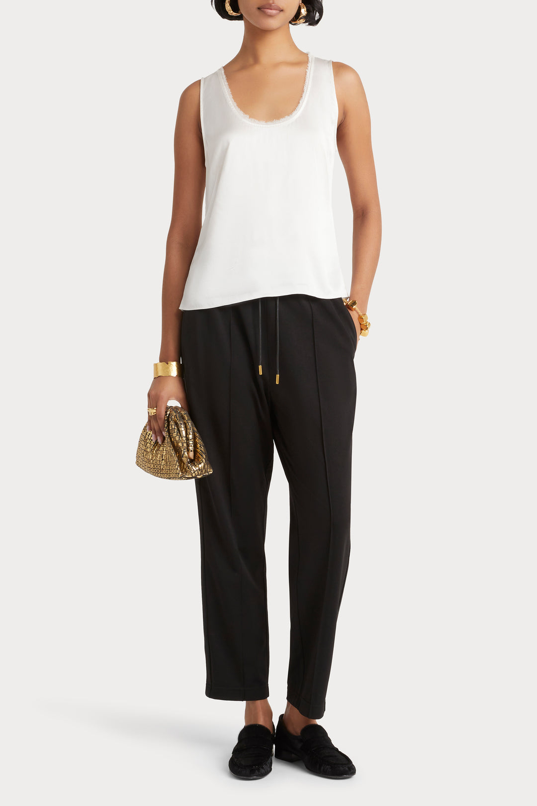 Husk Pure Silk Cami - Oyster