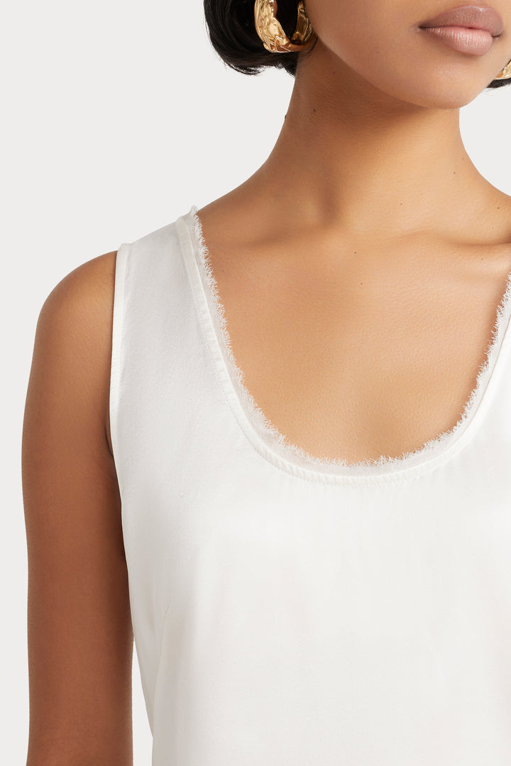 Husk Pure Silk Cami - Oyster