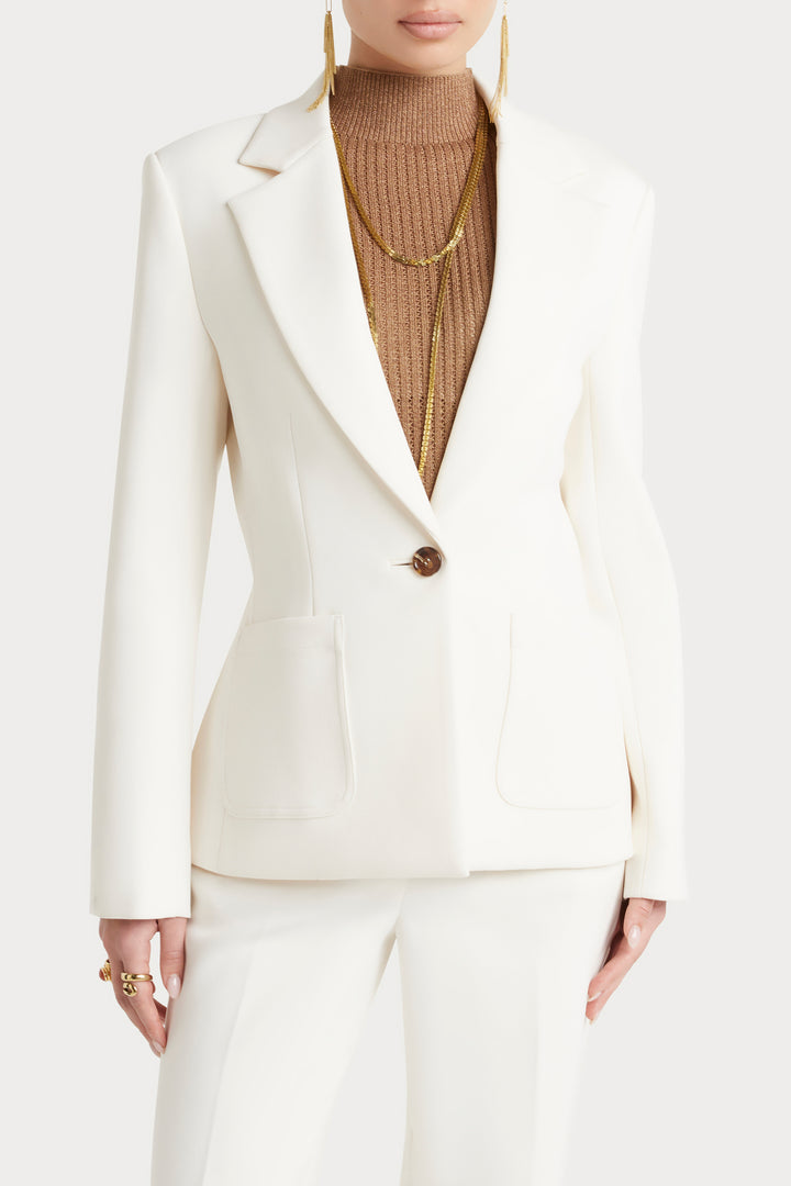 Husk Lily Blazer - Chalk
