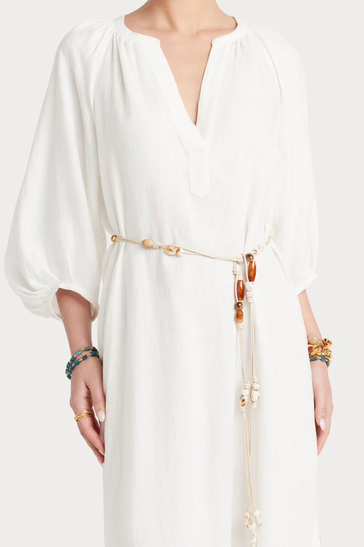 Husk Amara Kaftan - White