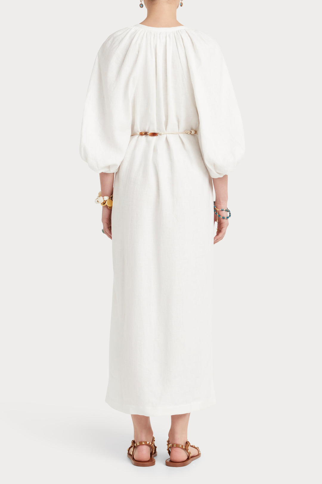 Husk Amara Kaftan - White