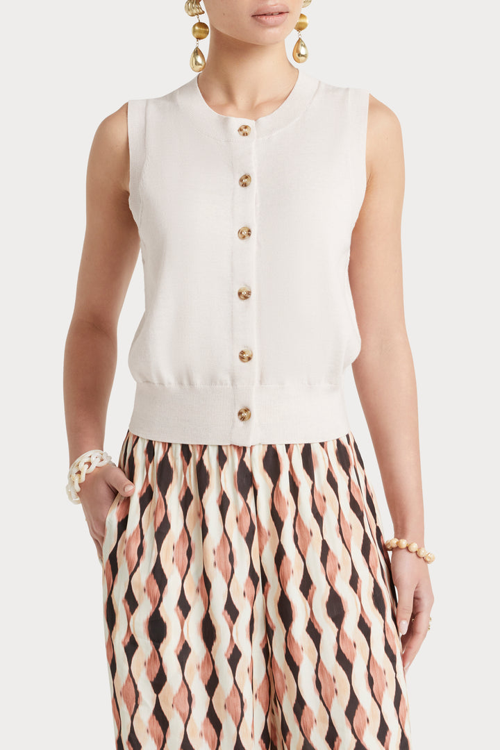 Husk Merino Vest - Marshmallow