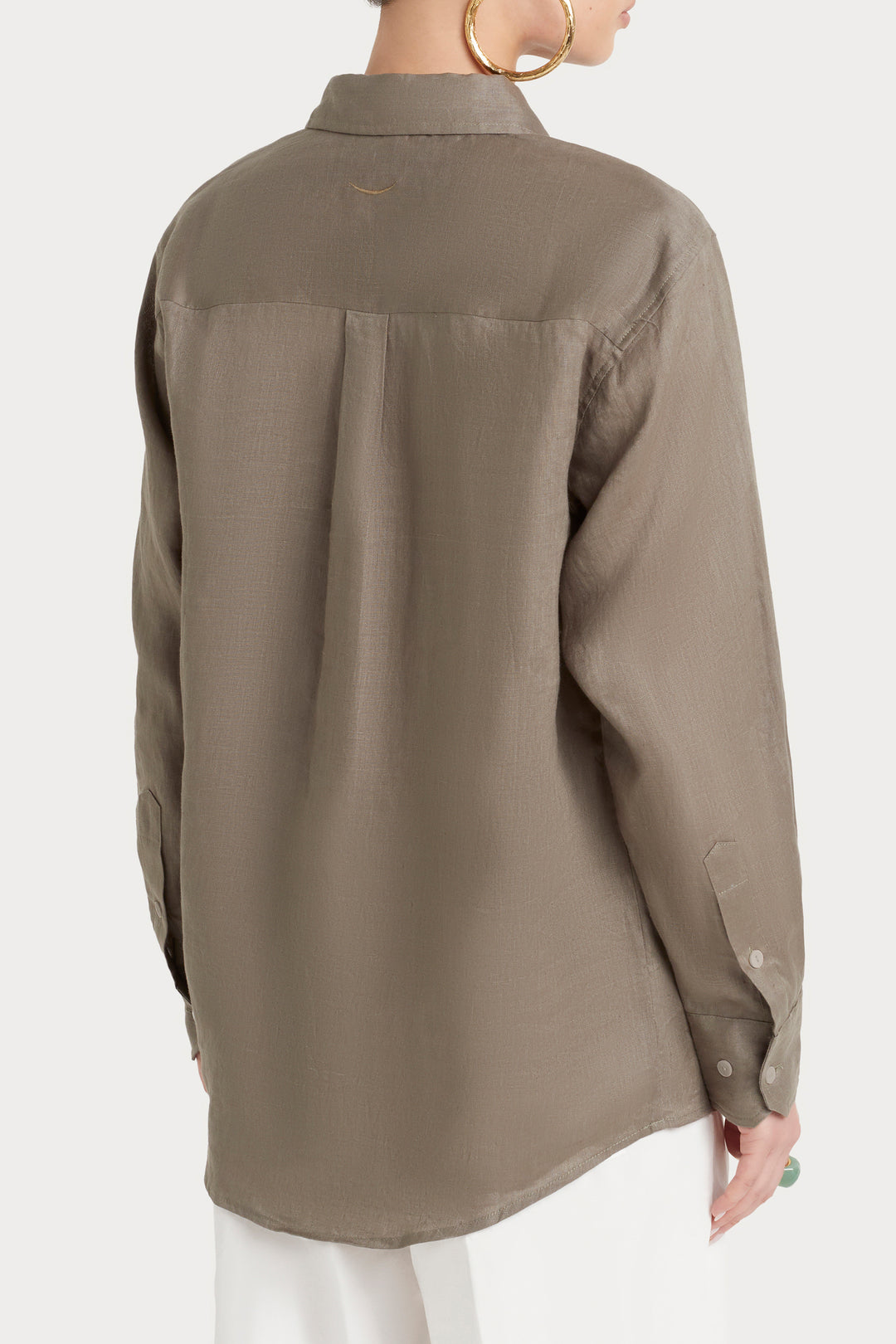 Husk Linen shirt - Khaki