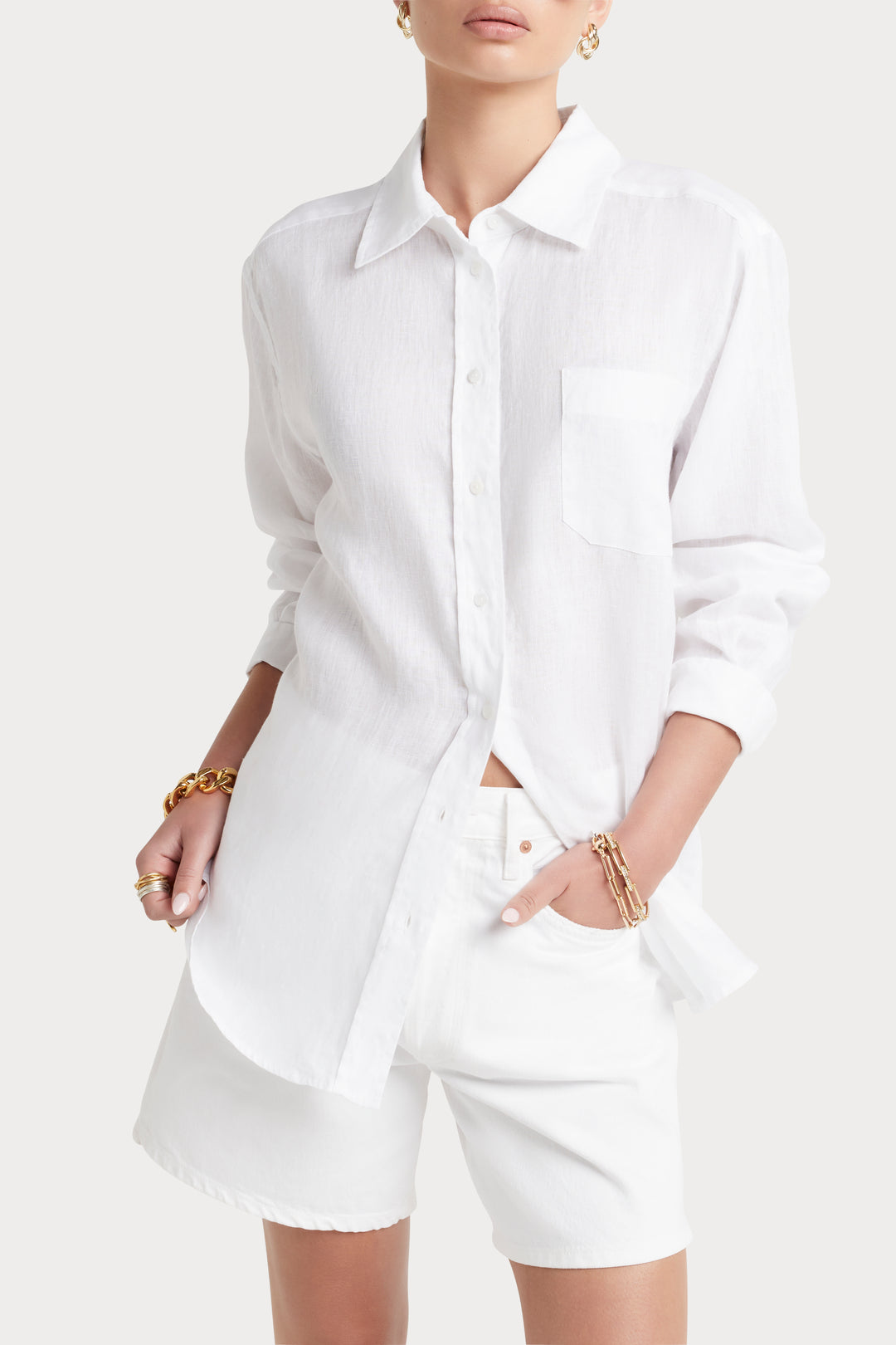 Husk Linen shirt - White