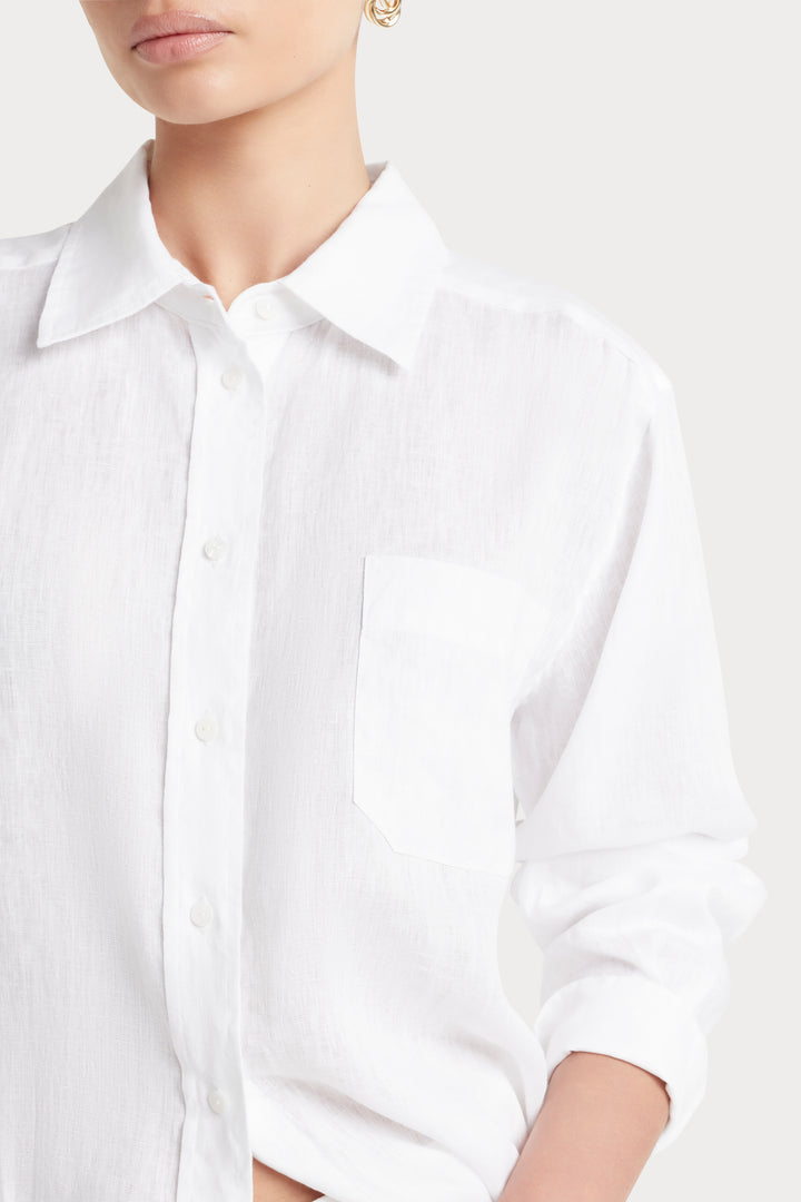 Husk Linen shirt - White