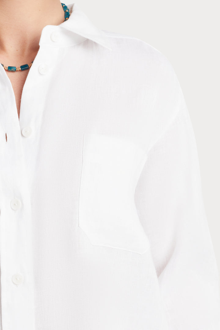 Husk Linen shirt - White