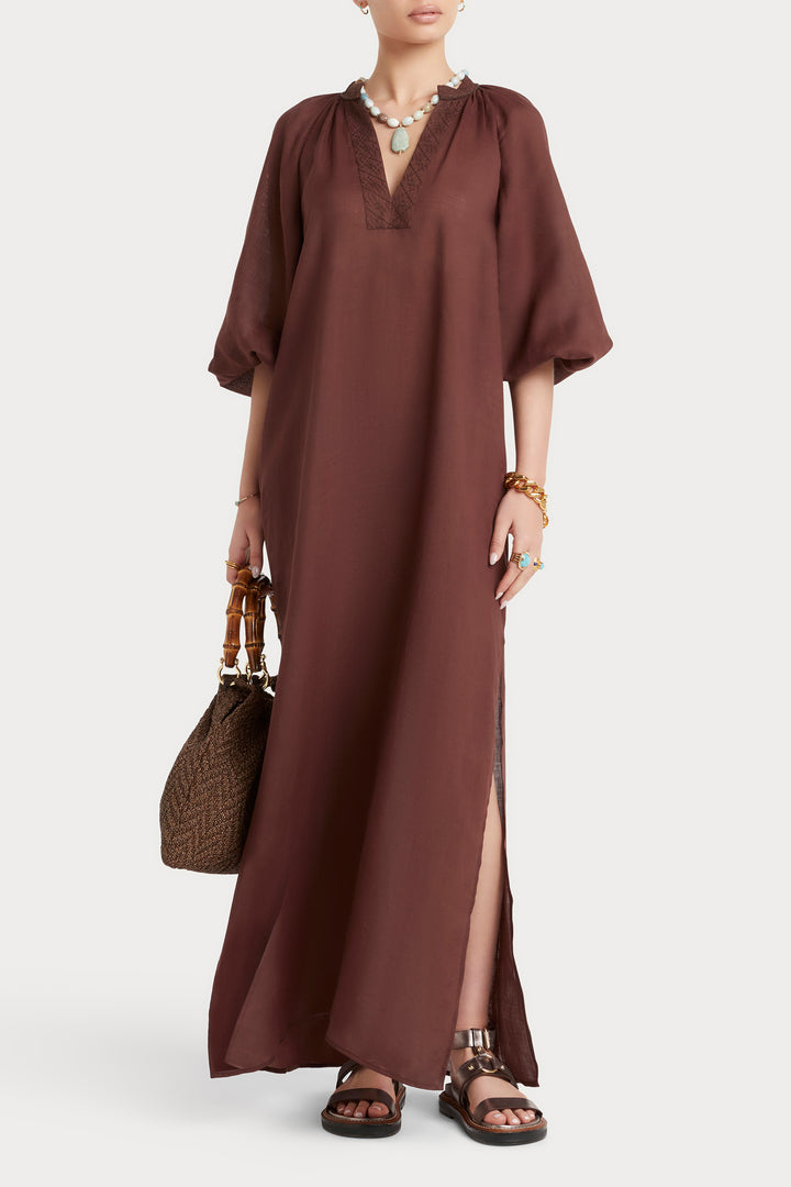 Husk Daphni Kaftan - Chocolate
