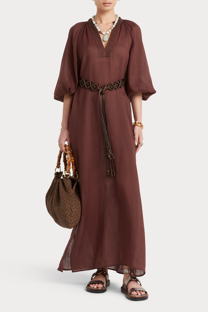 Husk Daphni Kaftan - Chocolate