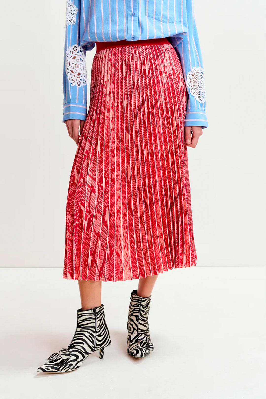 Essentiel Antwerp Indira Skirt - Red