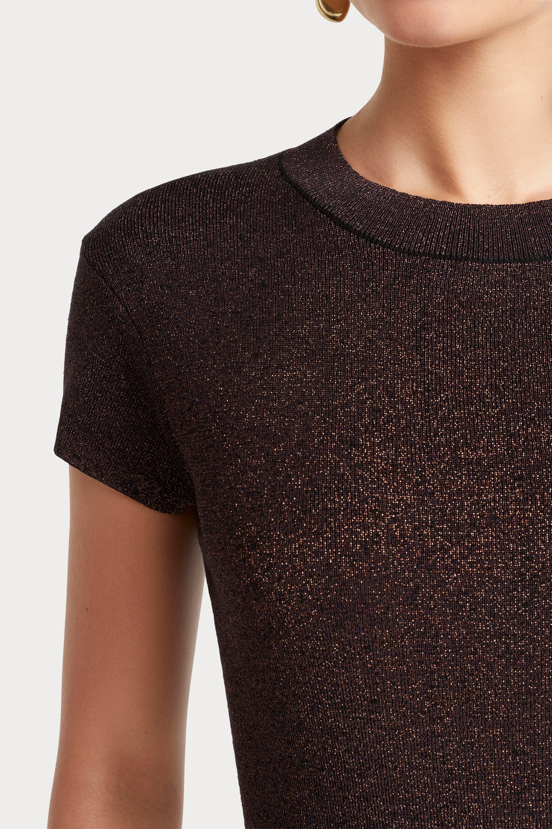 Husk Lurex Crew Knit