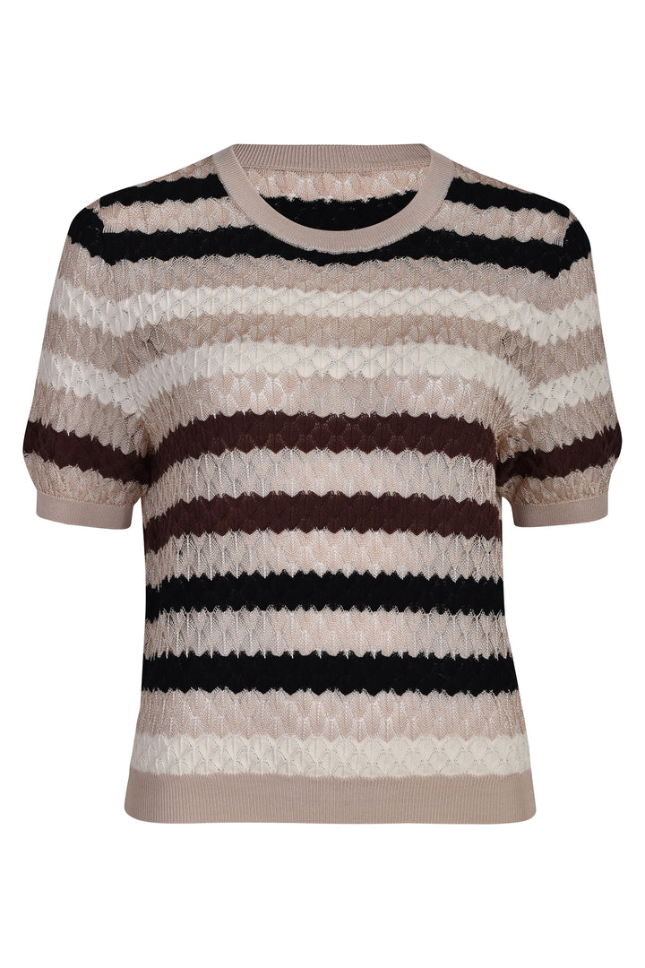 Husk Stripe Lace Knit