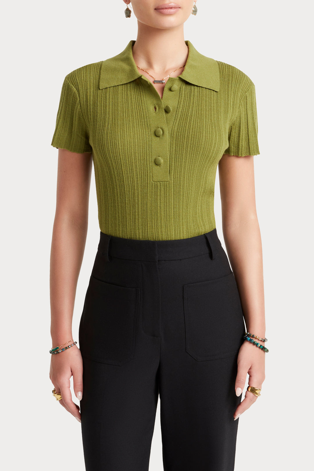 Husk Variegated Polo Knit