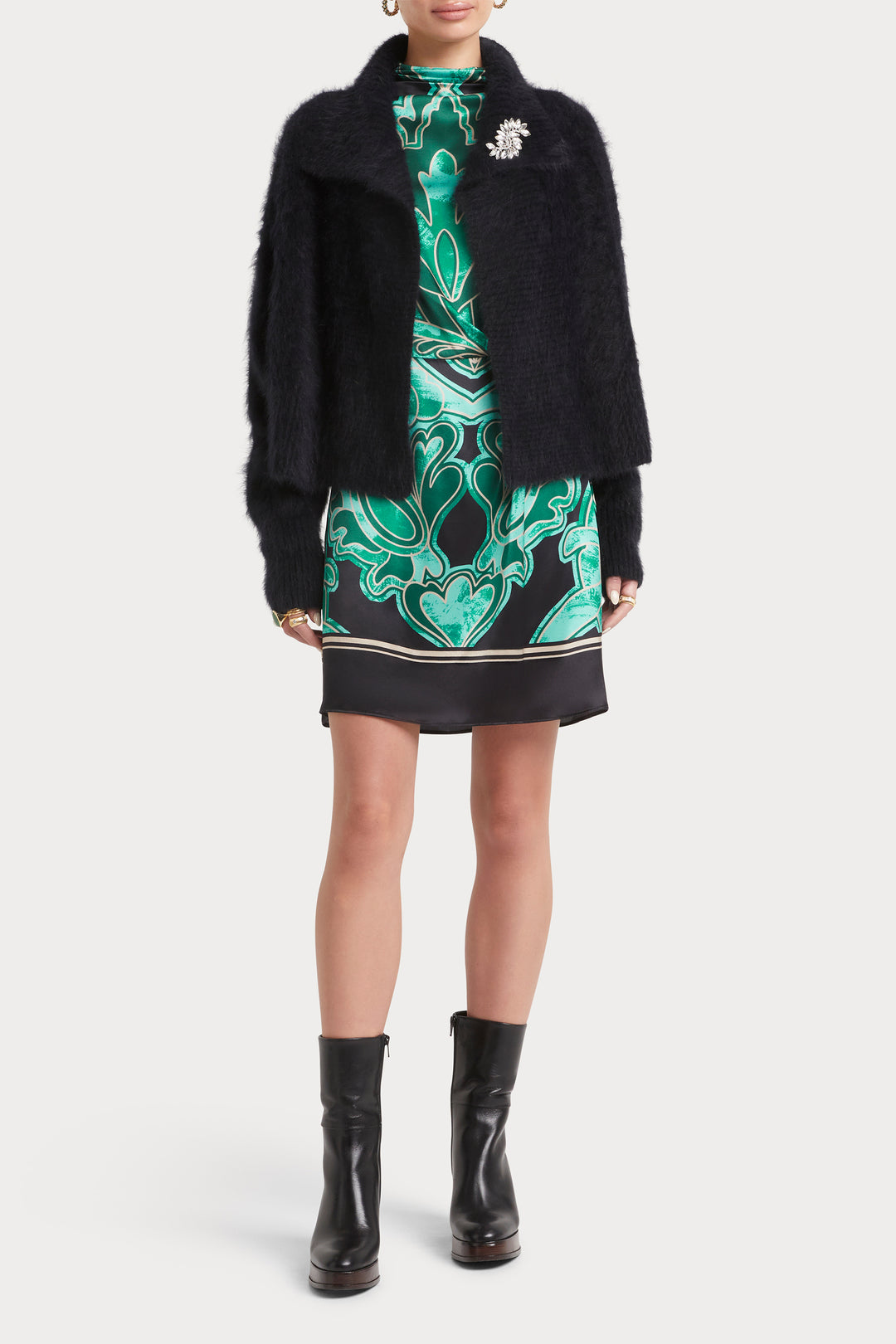 Antalya Crop Cocoon Cardigan