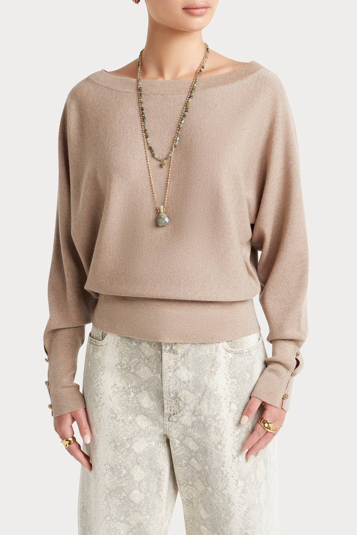 Husk Merino Off-Shoulder Knit