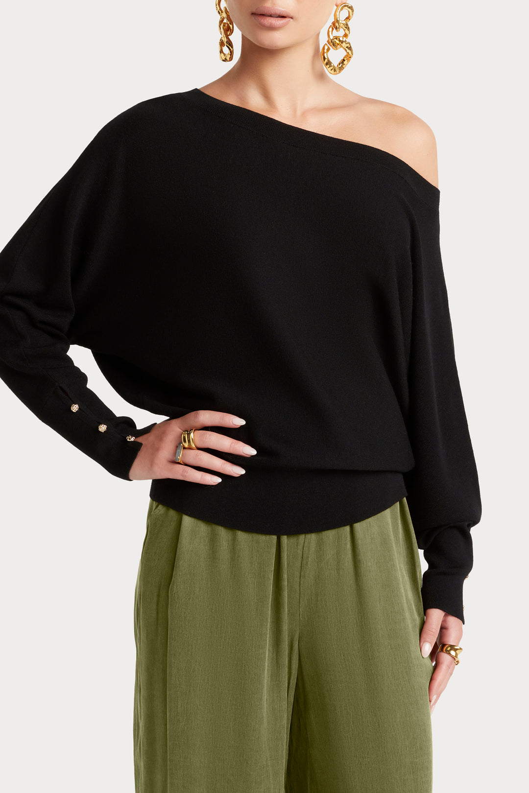 Husk Merino Off-Shoulder Knit