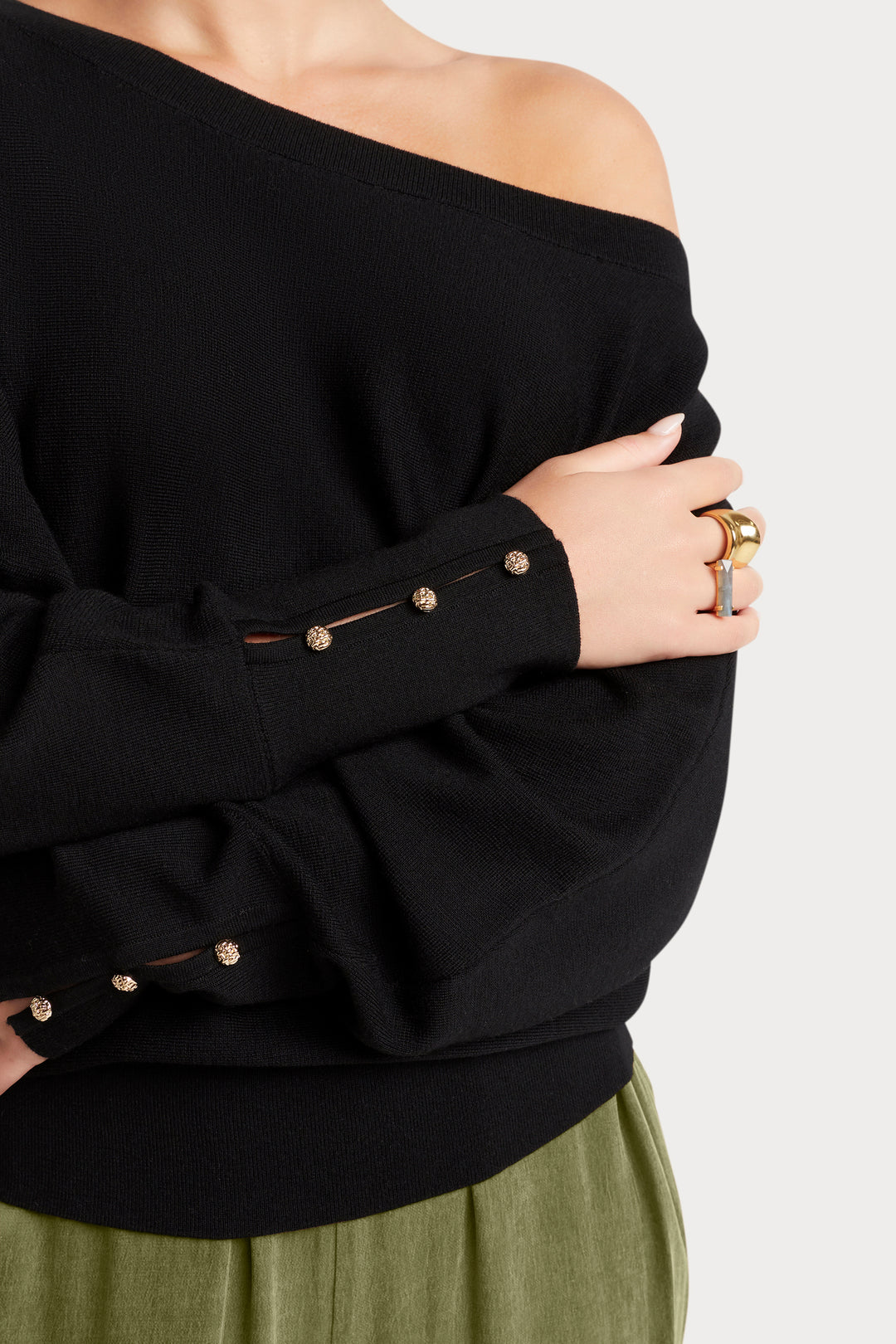 Husk Merino Off-Shoulder Knit