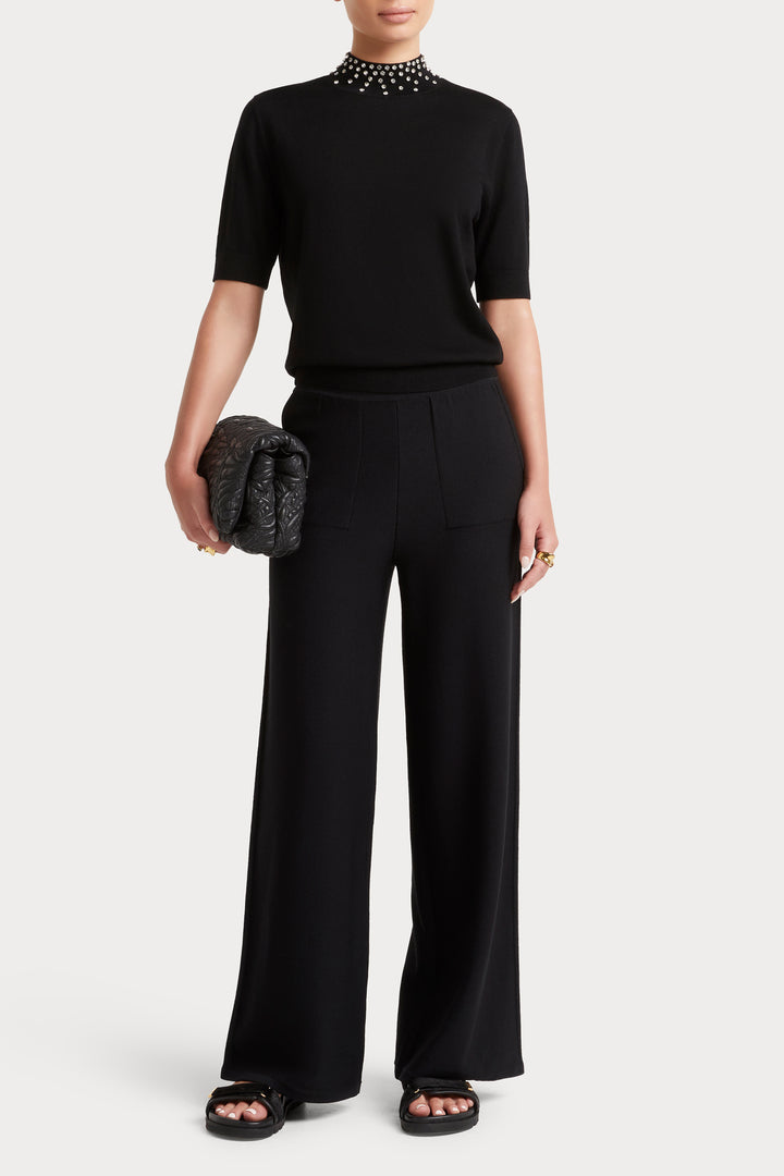 Husk Crystal Stud Knit