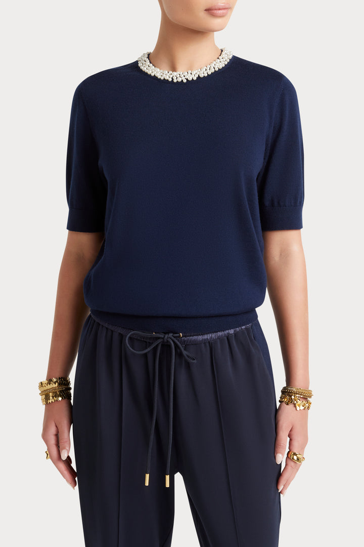 Husk Pearl Stud Knit