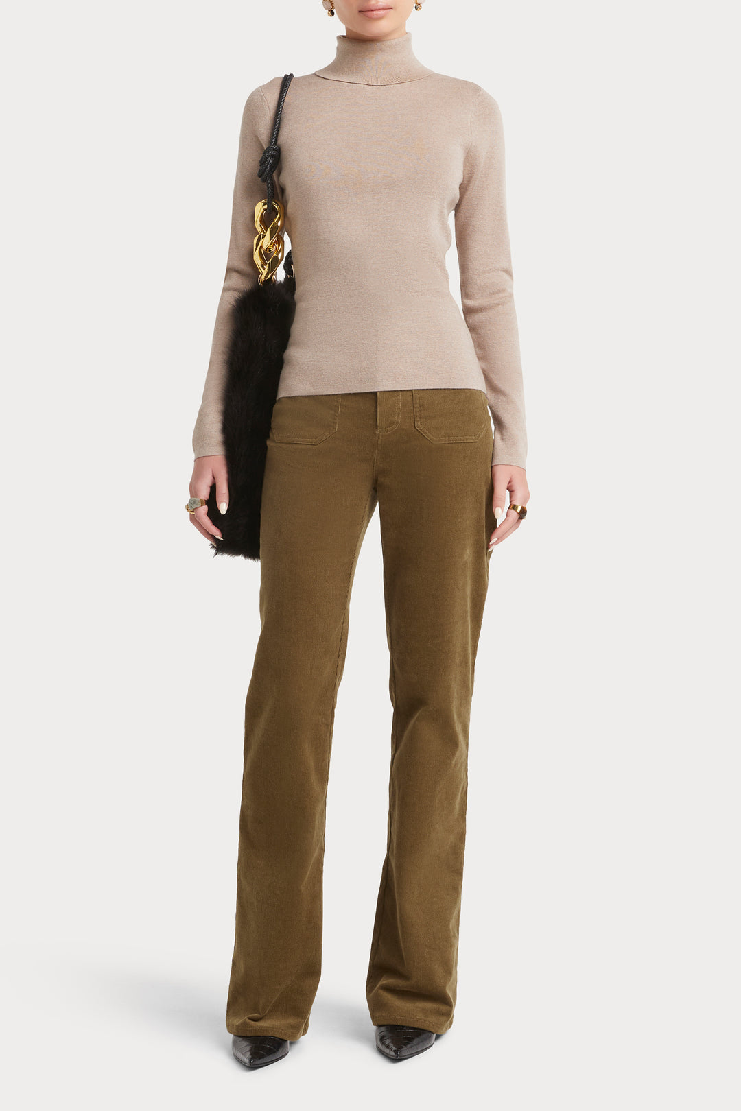 Husk Merino Roll Neck