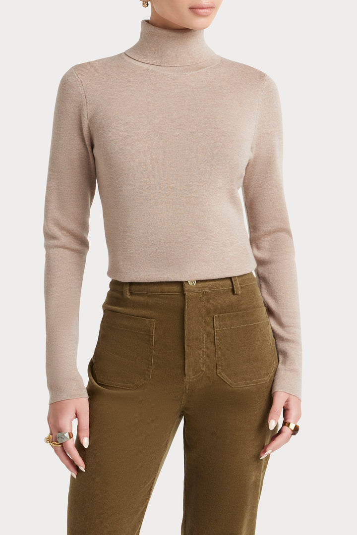 Husk Merino Roll Neck