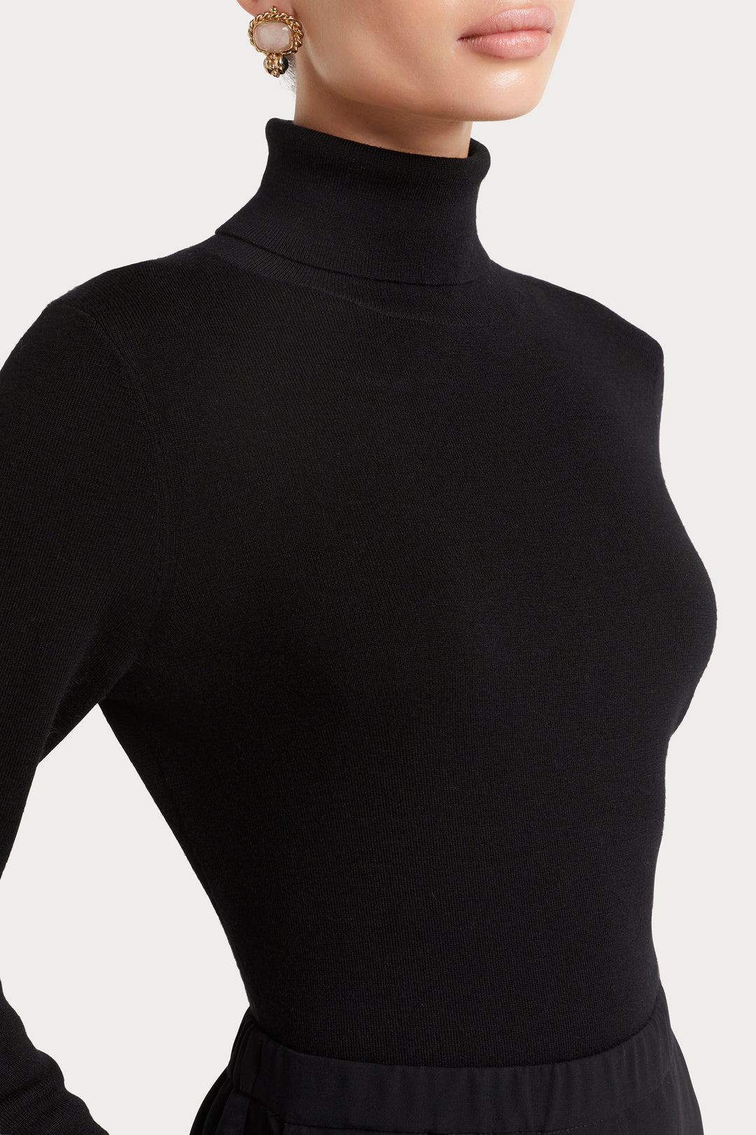 Husk Merino Roll Neck